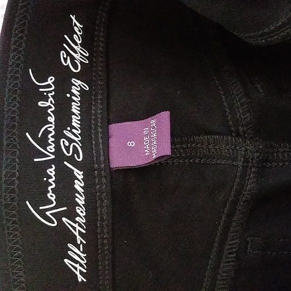 Gloria Vanderbilt Avery Ponte Slim Pull On Pant Siz 8 All Around Slimmin… - Picture 3 of 5